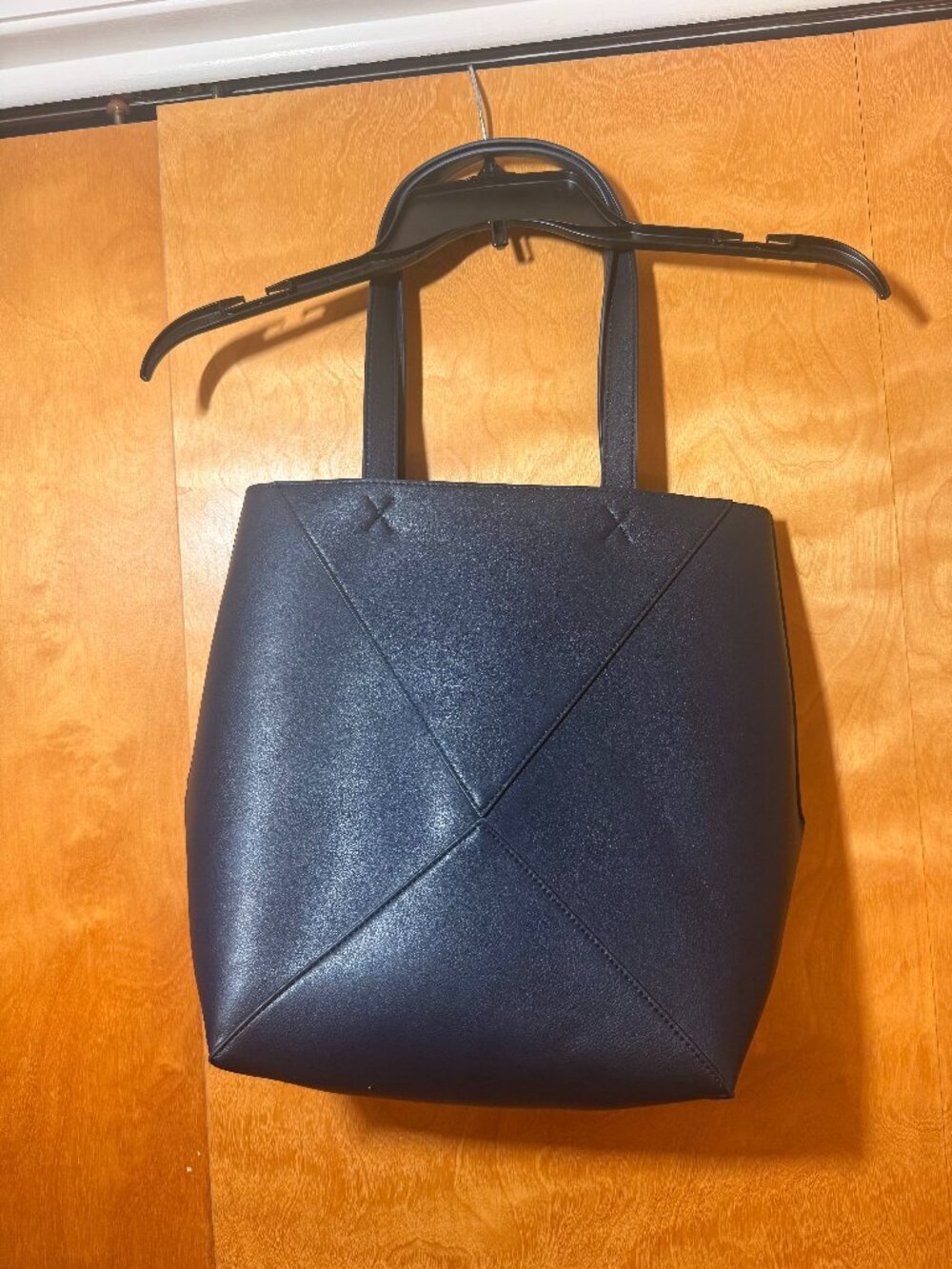 Walter Baker x CURATEUR Kate Tote Navy Blue Vegan Leather